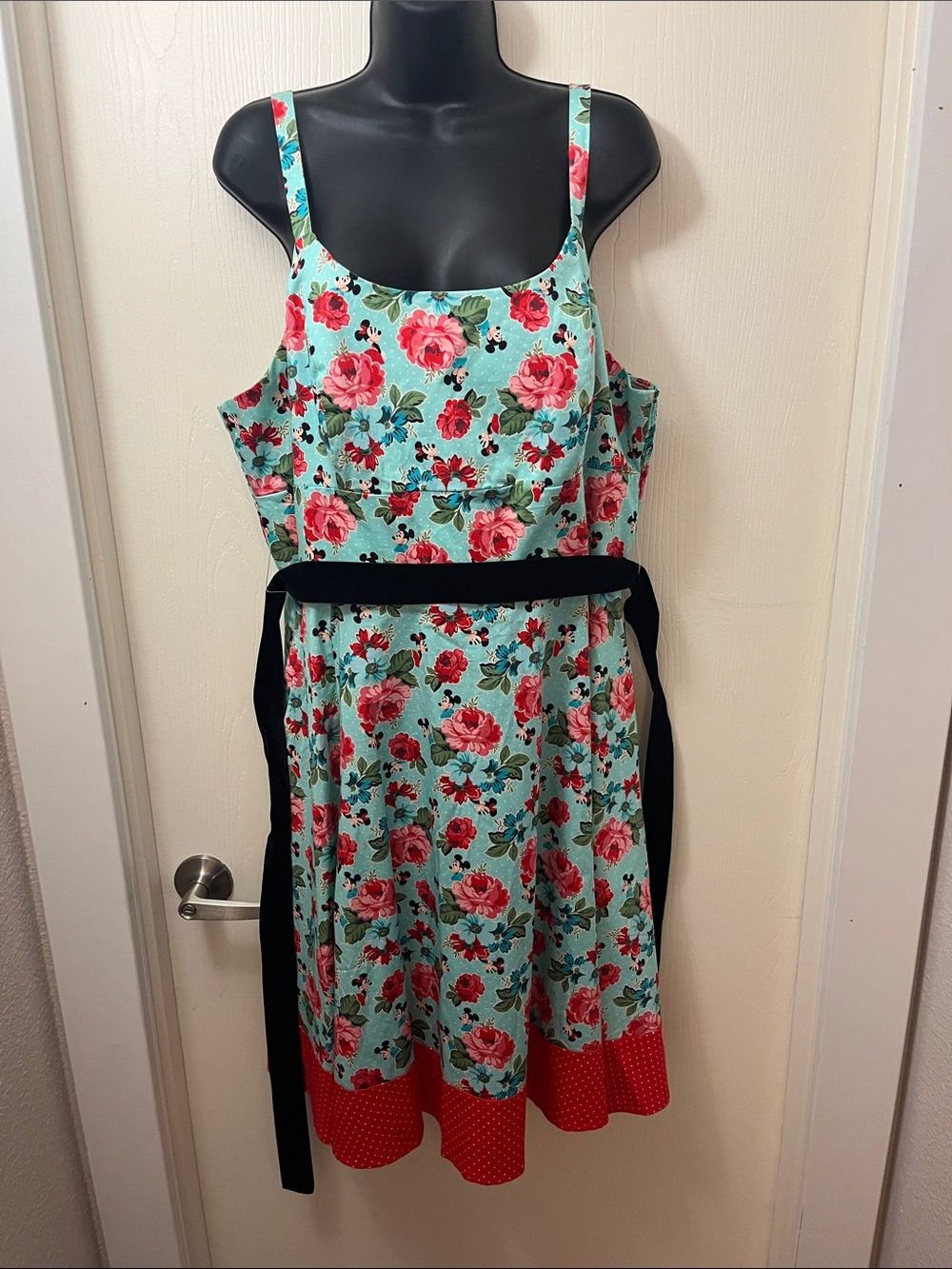 Disney Parks The Dress Shop Mickey and Minnie Mouse Floral Dress - Picture 12 of 13